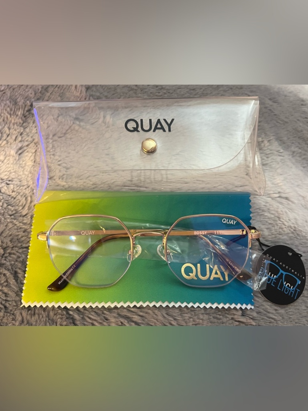 Quay Australia Blue Light Bossy 111 Glasses